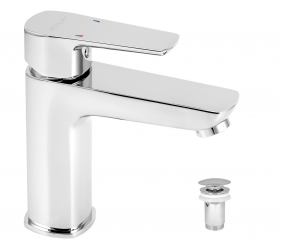 Umyvadlová baterie s výpustí METALIA 58 ECO, chrom