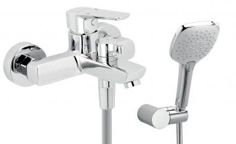 Vanová nástěnná baterie METALIA 58 ECO, 150 mm, chrom