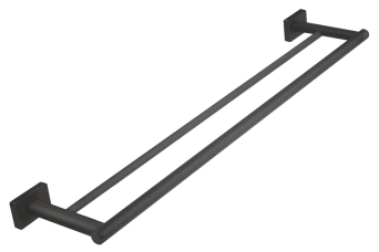 Dvojitý držák ručníků GRETA 600 mm, gun metal
