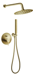 Sprchová sada podomítková Ciriculus, kartáčované zlato