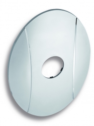 Kryt podomítkového boxu OVAL chrom