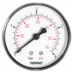Manometr 63mm 1/4
