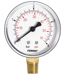 Manometr 63mm 1/4
