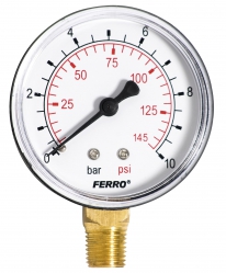 Manometr 63mm 1/4
